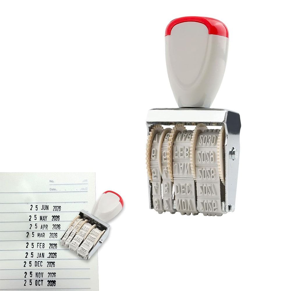 Rubber Date Stamp - Practical Digital Date Wheel Stamp Vintage