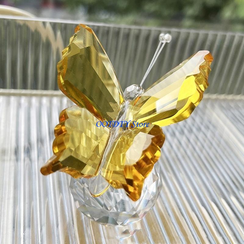 Paper Weight Crystal - 367A Crystal Butterfly Figurine Animal Ornaments