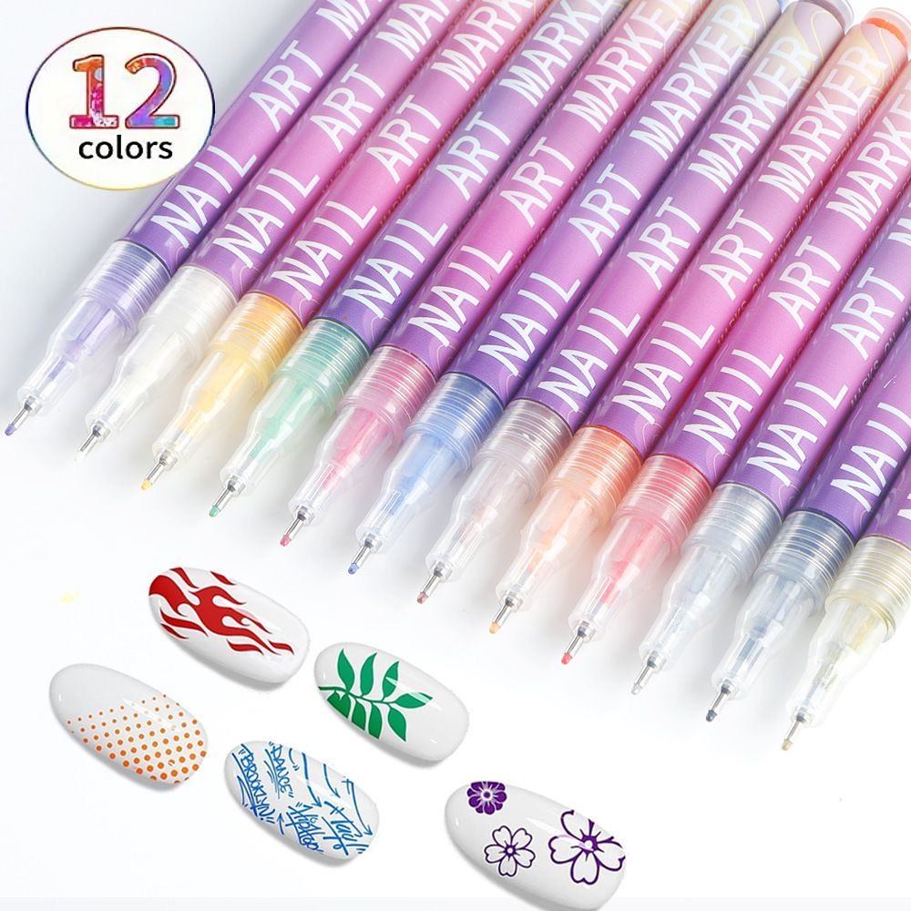 12 Color Nail Art Pens,0.5MM N - Copic Marker Sketch 评论和价格