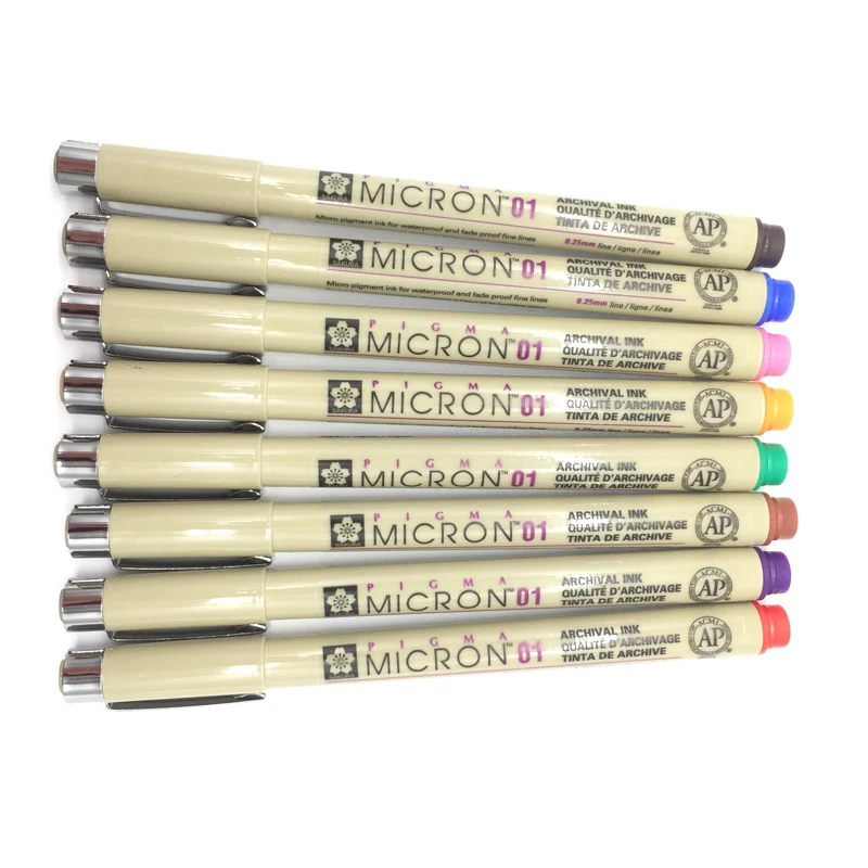 Pack of 8,Sakura Pigma Micron  - Copic Marker Sketch 评论和价格
