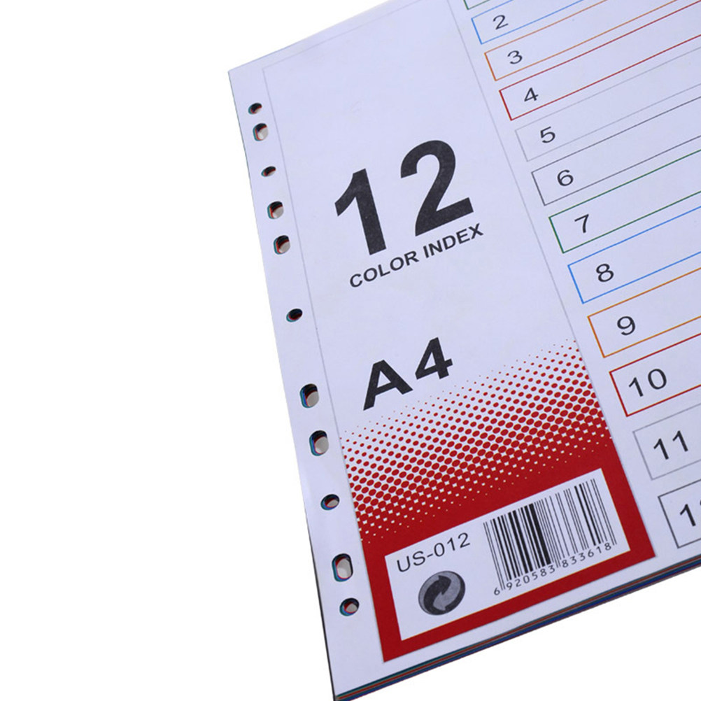 2Pcs Index Paper Refills Divid - Tab Divider A4 评论和价格