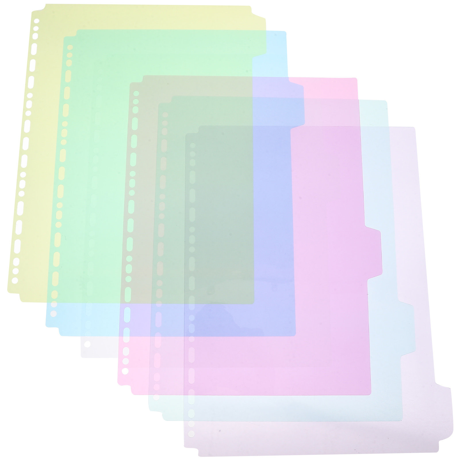 6Pcs Plastic Tabbed Binder Div - Tab Divider A4 评论和价格